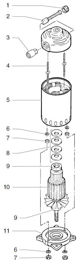 EP2300se Motor Assembly Parts